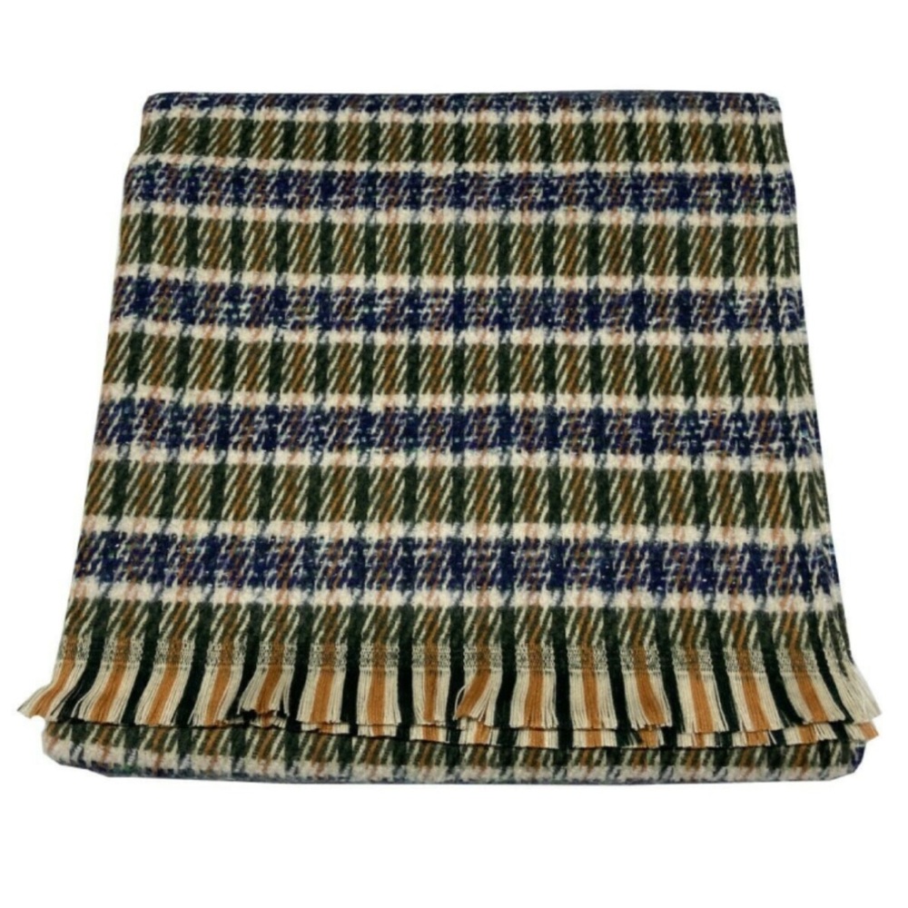 LA FEE MARABOUTEE SCARF Multicolor SQUARES Wrap MADE IN FRANCE